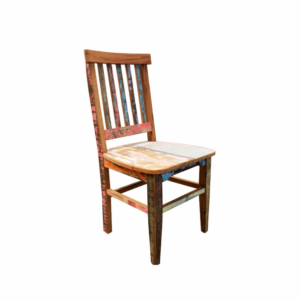 Cadeira em madeira de demolição