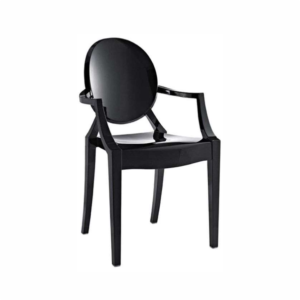 Cadeira preta com braço