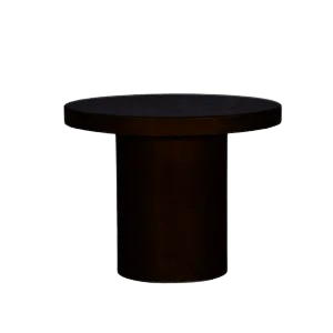 Mesa modelo tamborete preta para locação