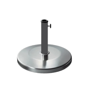 Base ombrelone redonda em inox fosco para locação