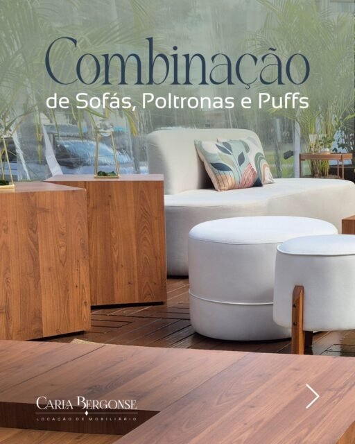 A composição de um ambiente está nos detalhes.

Sofás, poltronas e pufes podem transformar um espaço em um ambiente mais acolhedor, confortável e convidativo para a convivência.

A combinação das peças vai além da estética. Ela influencia a circulação, incentiva as conversas e contribui para a experiência dos convidados durante o evento.

Cada composição é pensada de acordo com o estilo do projeto, o perfil do público e a dinâmica de cada ocasião.

✨ Porque ambientes bem planejados fazem as pessoas quererem permanecer.

📲 Precisa de uma composição para o seu próximo evento? Fale com nossa equipe.

#CarlaBergonse #MobiliarioParaEventos #AmbientacaoDeEventos #EventosCorporativos #EventosSociais #DecoracaoParaEventos #ExperienciaEmEventos