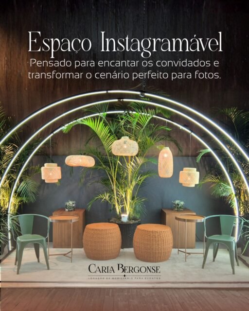 📸 Ambientes instagramáveis são planejados para encantar.

A escolha do mobiliário, a composição dos espaços e a identidade do evento criam cenários que despertam o olhar e convidam os convidados a registrar cada detalhe.

Quando um ambiente é pensado com intenção, ele se torna um ponto de encontro, uma lembrança do evento e, naturalmente, um espaço que as pessoas querem compartilhar.

✨ Porque boas experiências também merecem ser fotografadas.

📲 Planejando um evento? Conte com a Carla Bergonse para criar ambientes que unem conforto, funcionalidade e personalidade.

#CarlaBergonse #MobiliarioParaEventos #AmbientesInstagramaveis #AmbientacaoDeEventos #EventosCorporativos #EventosSociais #DesignDeEventos #LocacaoDeMobiliario
