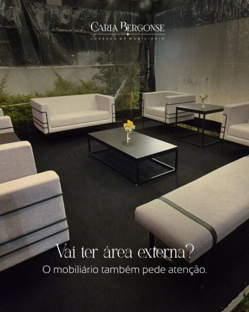 Eventos ao ar livre trazem outras necessidades para a escolha das peças.​

​Materiais, estabilidade, funcionalidade e o tipo de uso precisam ser considerados, sem deixar de lado a proposta visual do projeto. 🌿​

📲 Vai realizar um evento com área externa? Fale com a Carla Bergonse e conheça as opções disponíveis.​

#carlabergonse #mobiliarioparaeventos #eventosaoarlivre #areasexternas
#locacaodemobiliario #eventoscuritiba